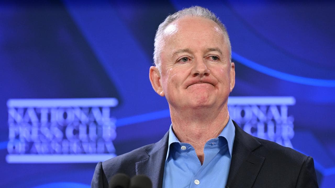 ABC managing director Hugh Marks addresses the National Press Club