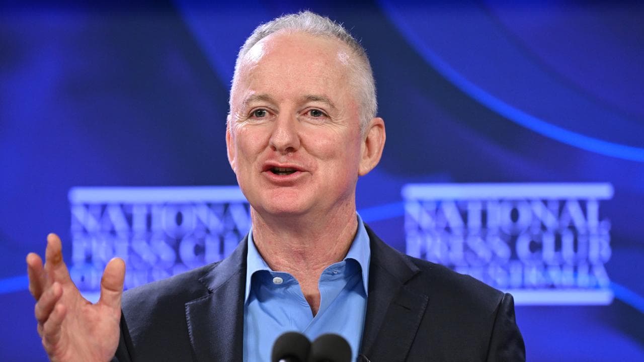 ABC managing director Hugh Marks addresses the National Press Club