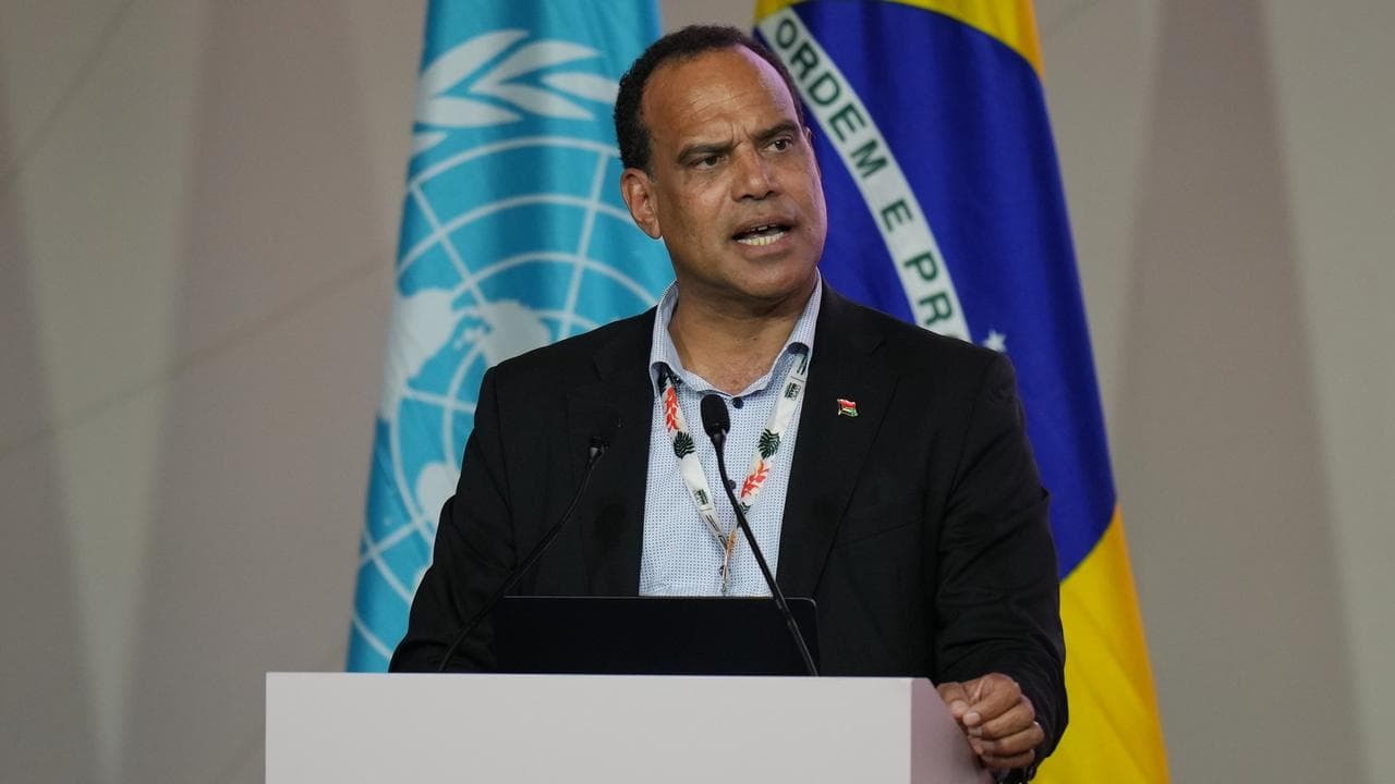 Vanuatu's climate minister Ralph Regenvanu