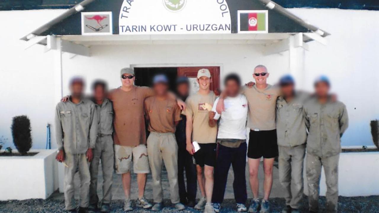 Jumaghul and Warren Stevens in Afghanistan