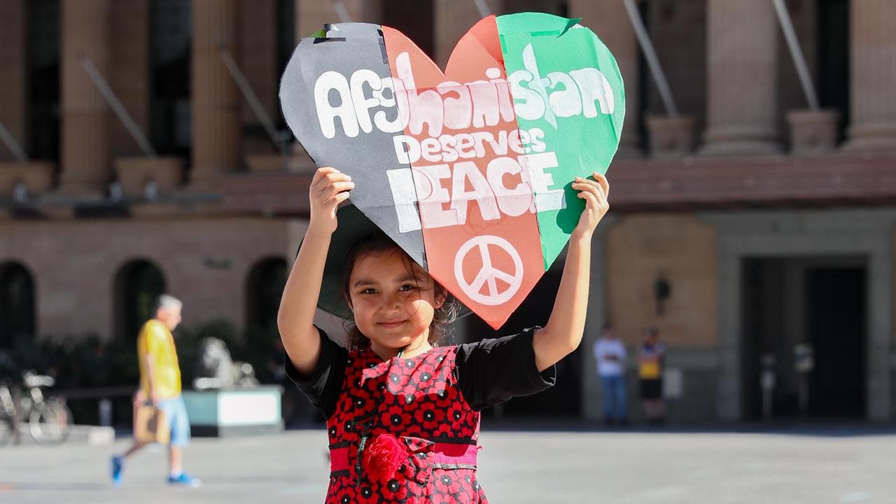 RALLY FOR AFGHAN REFUGEES BRISBANE