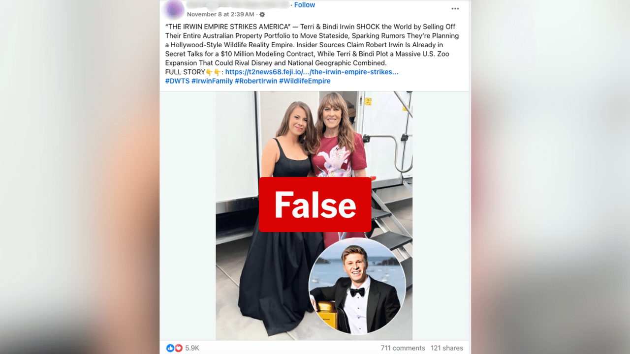 A screenshot of a Facebook post.