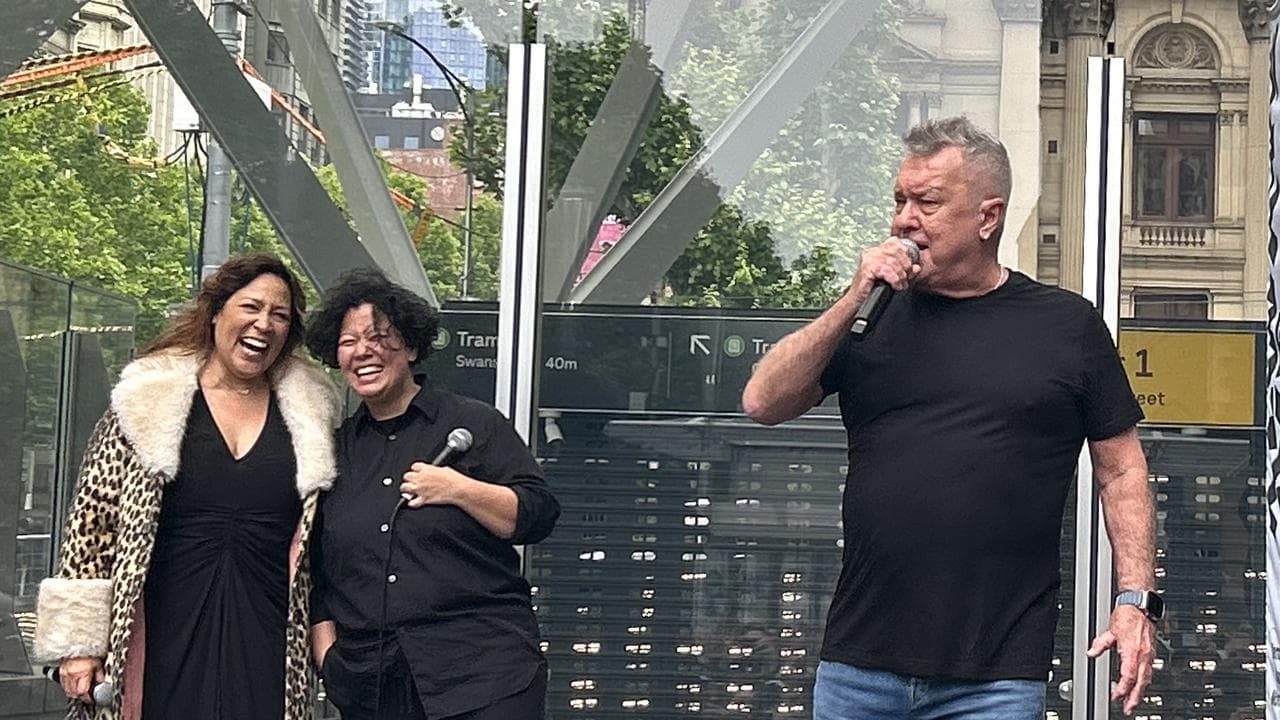 Rocker Jimmy Barnes and singer Kate Ceberano