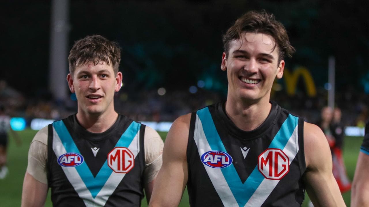 Connor Rozee and Zak Butters.