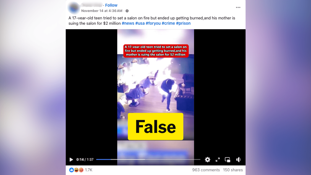 A screenshot of a Facebook post.