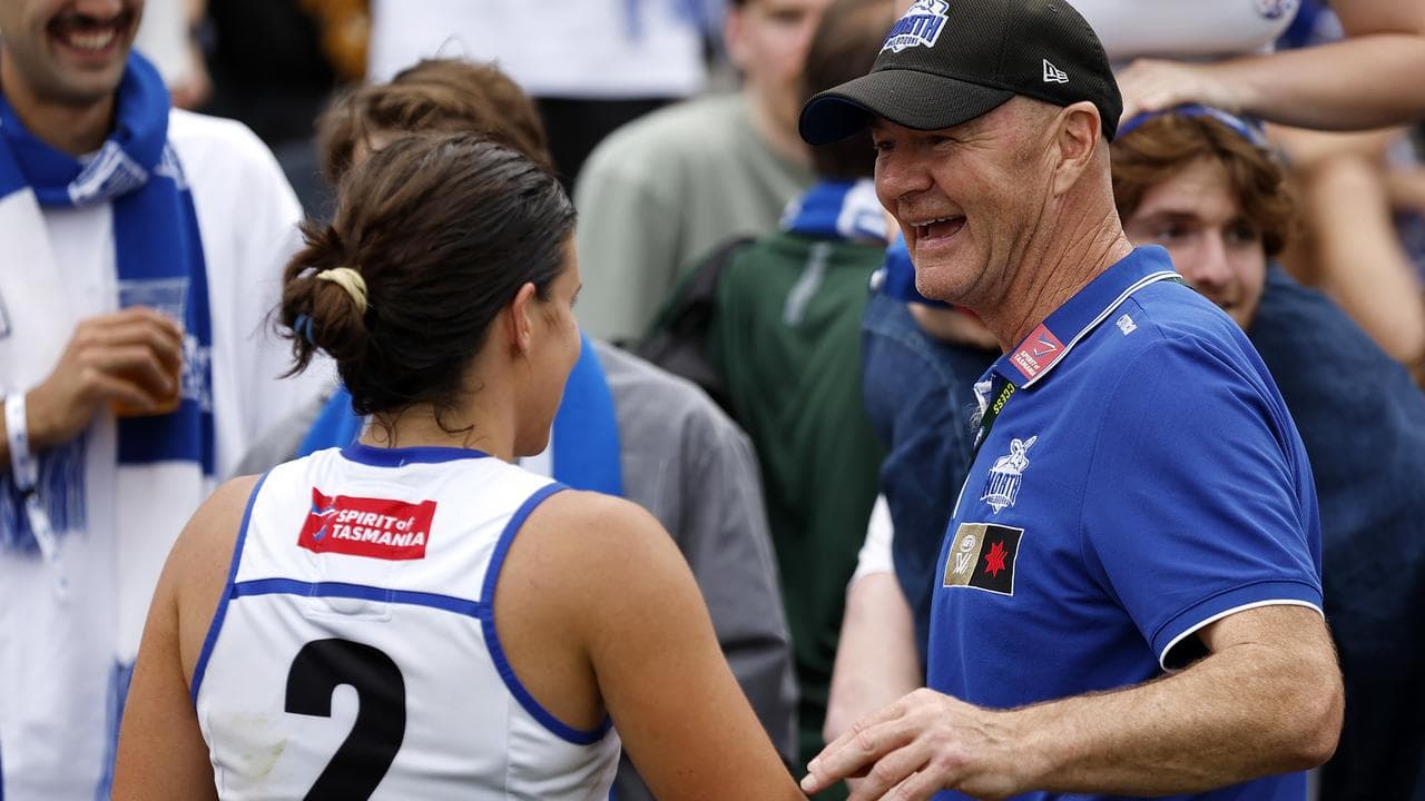 Coach Darren Crocker and Libby Birch