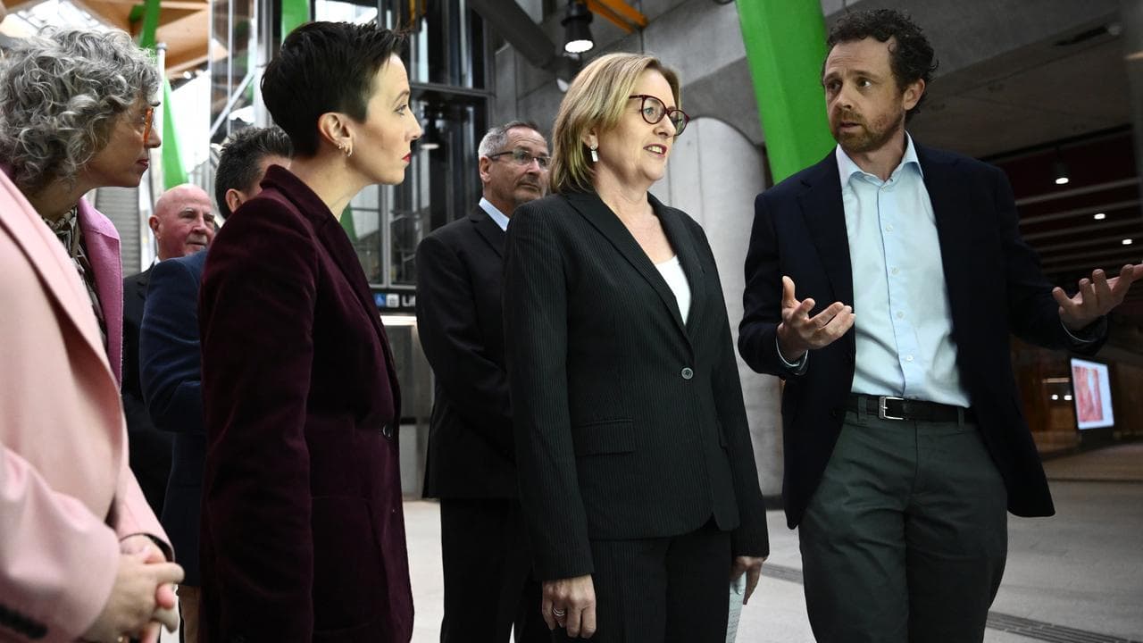 Gabrielle Williams and Victorian Premier Jacinta Allan