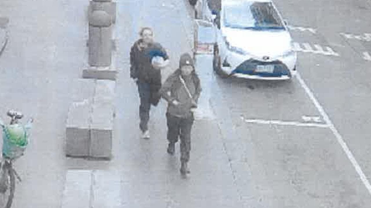 CCTV footage of the incident