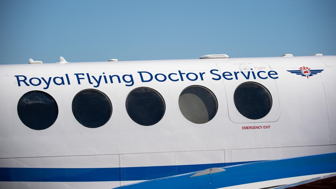 Royal Flying Doctor Service aircraft at Broken Hill Airport, NSW