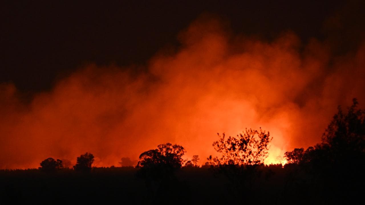 A file photo of a bushfire