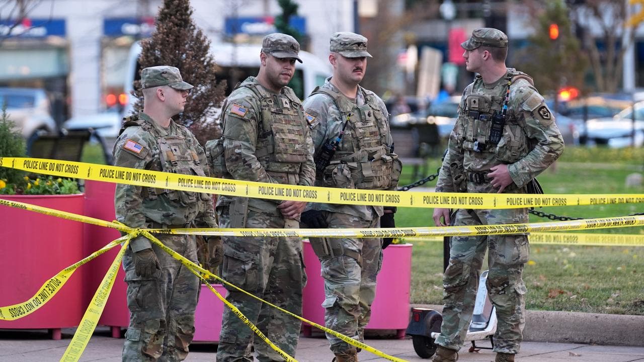 National Guard near the White House in Washington, DC
