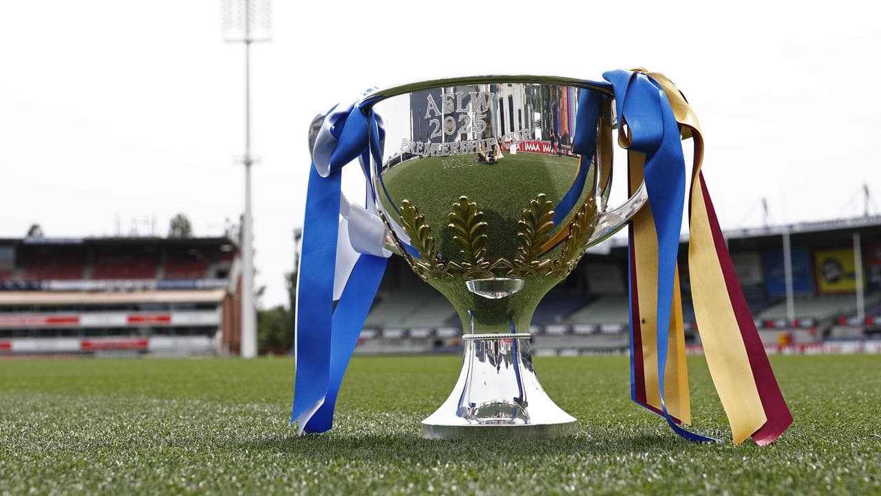 AFLW premiership cup.
