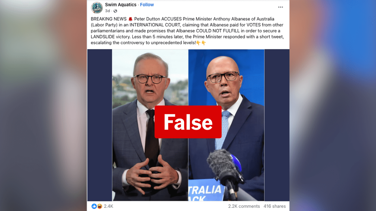 A screenshot of a Facebook post.