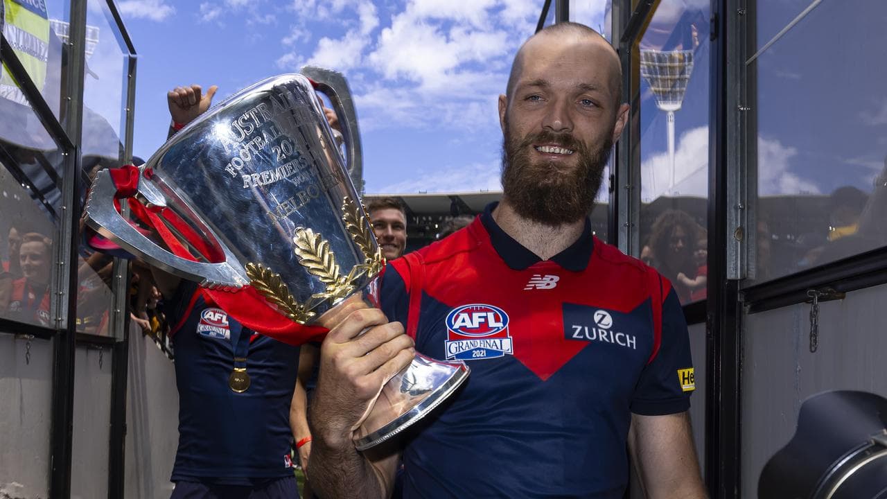 Max Gawn with the Premiership Cup (file)