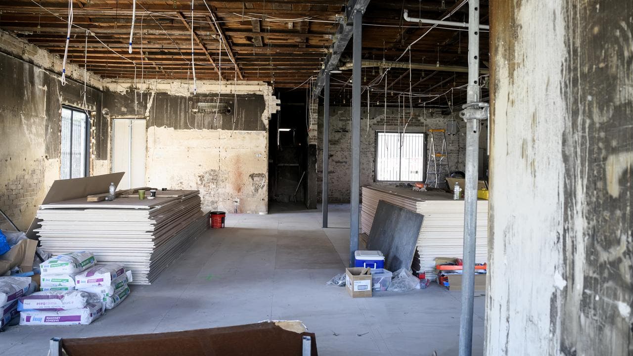 Lewis’ Continental Kitchen in Bondi after it was firebombed (file)