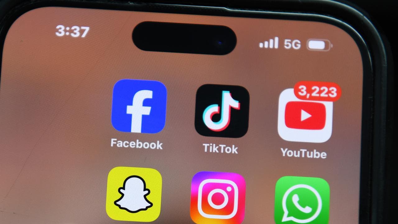 Stock images of social media apps