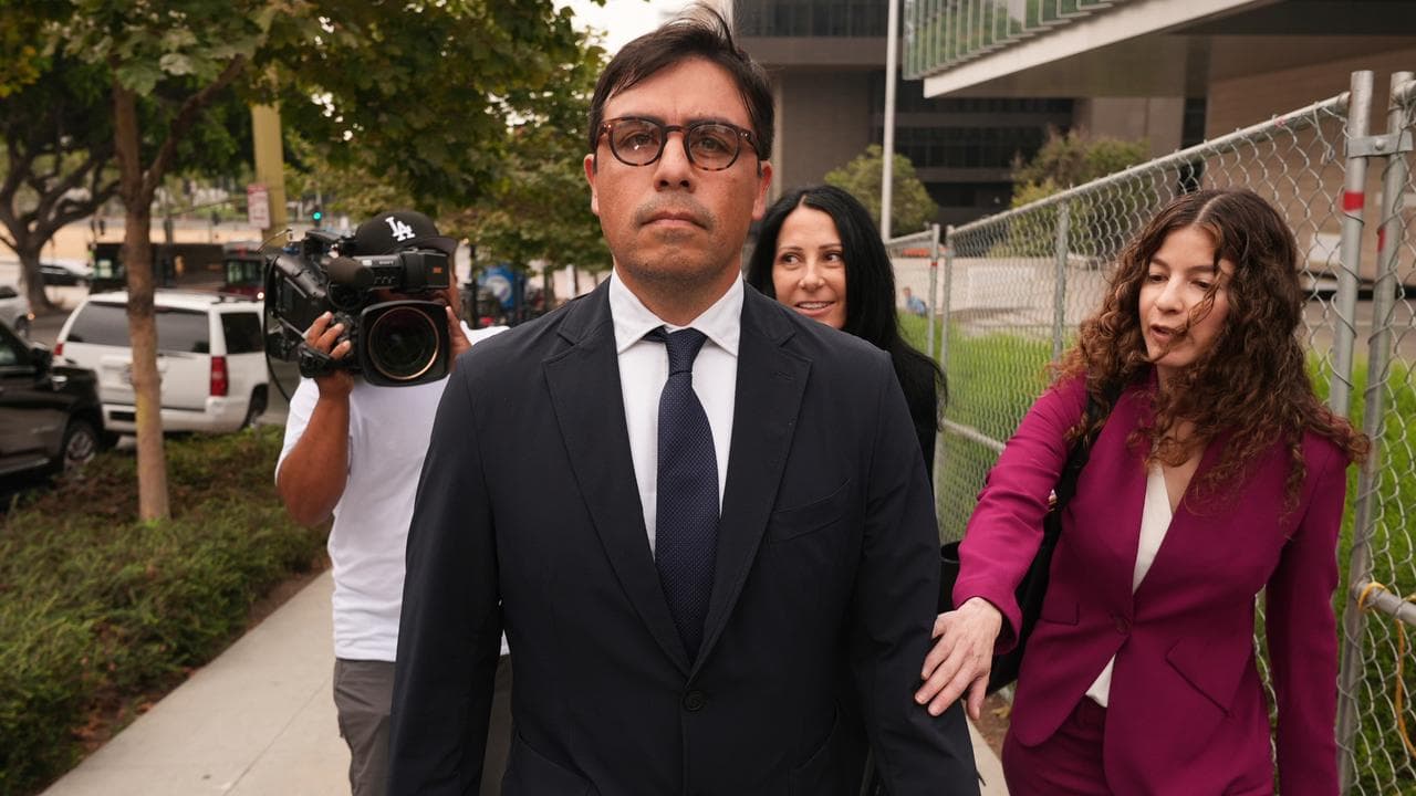 Dr Salvador Plasencia leaves federal court in Los Angeles