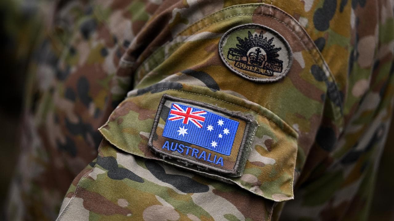 An Australian flag on an army uniform (file image)