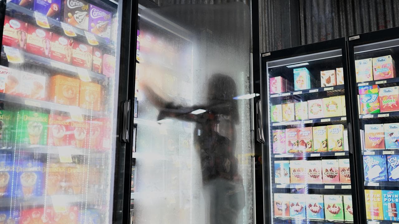 A shopper at a supermarket in Canberra