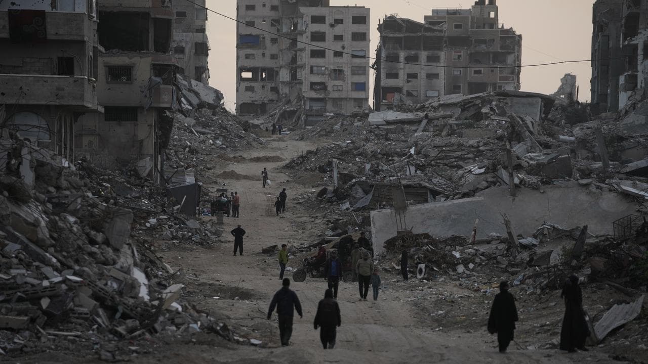 Destruction in the Al-Karama neighborhood of Gaza City
