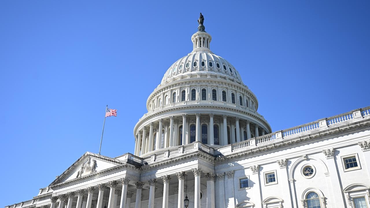 A general view of the United States Capitol in Washington DC