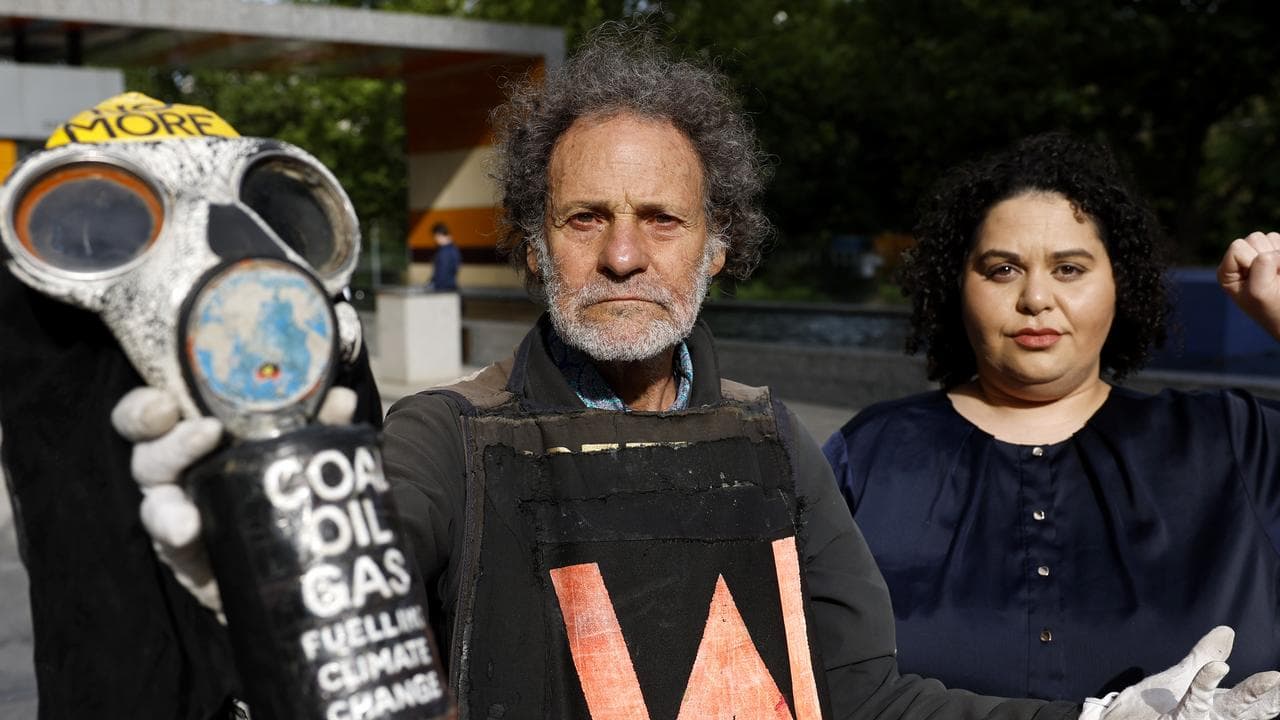 Benny Zable (L) and Tarneen Onus Browne