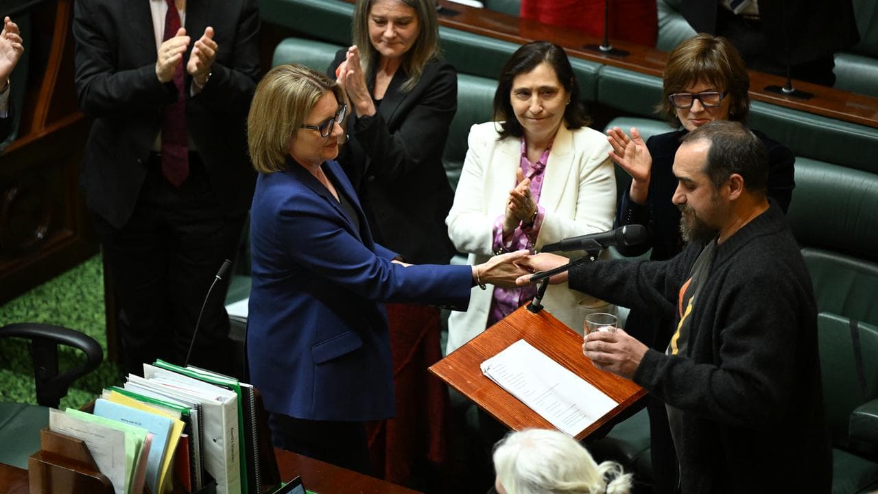 Jacinta Allan and Rueben Berg (file image)