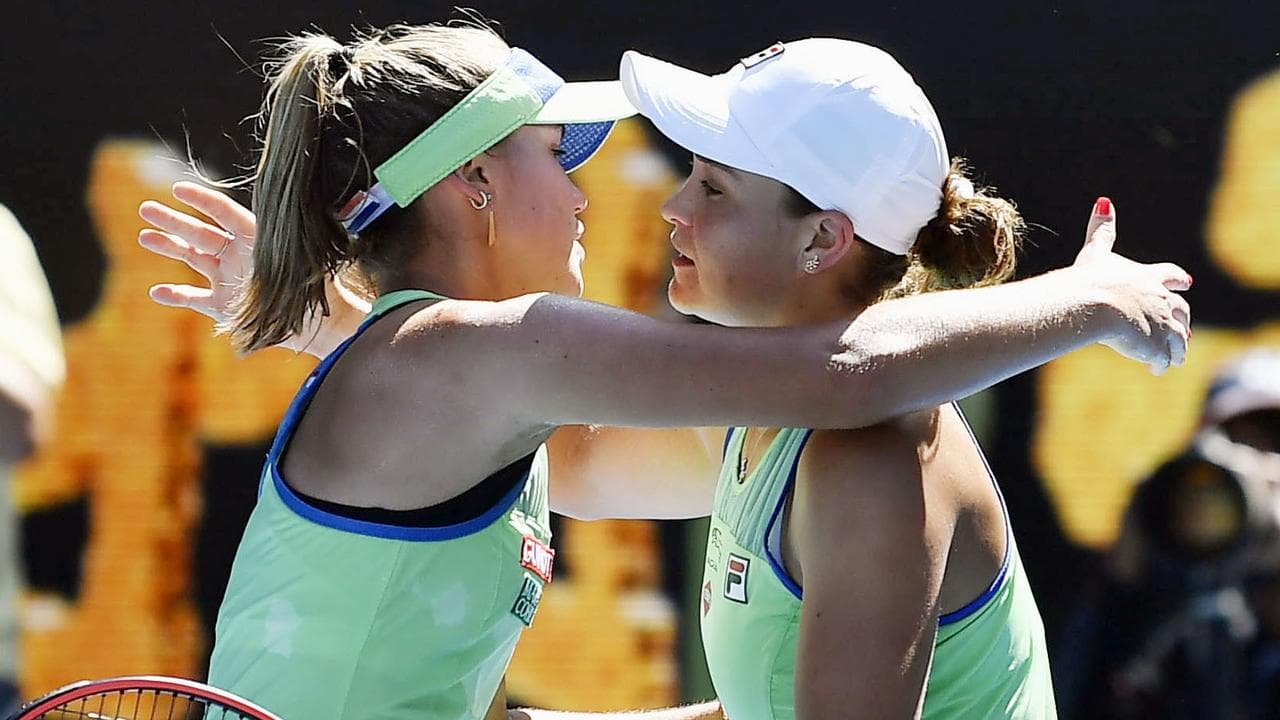 Ash Barty and Sofia Kenin
