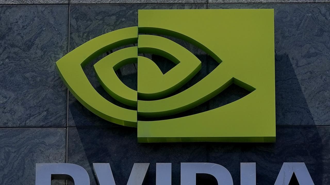 A sign on the Nvidia office building