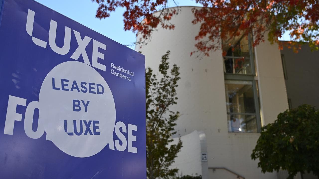 A ‘Leased’ sign at an apartment block (file image)