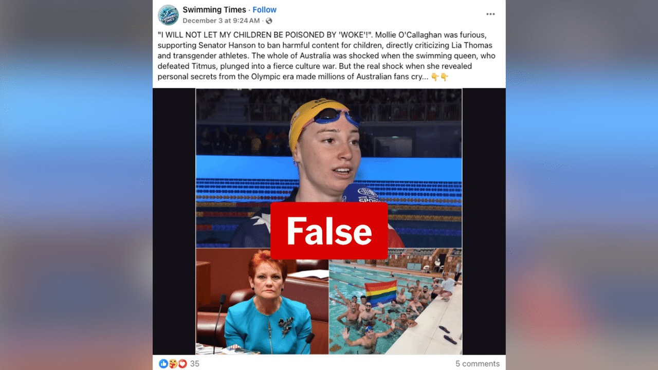 A screenshot of a Facebook post.