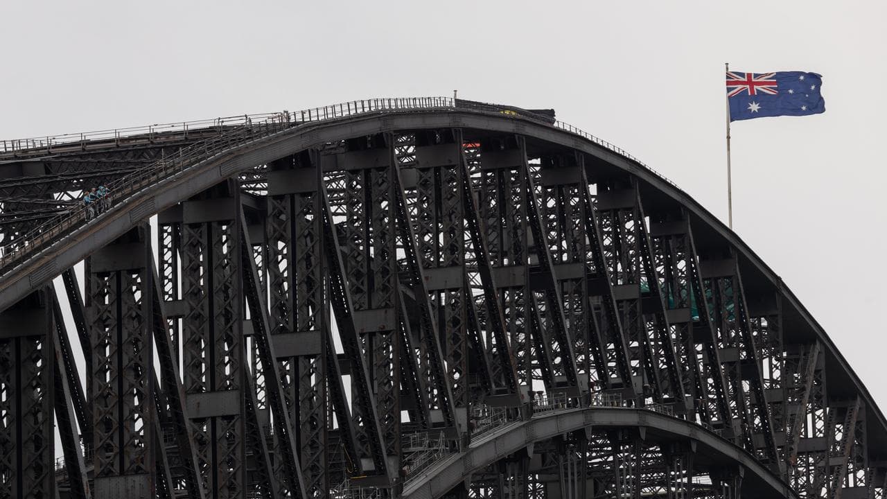 The Sydney Harbour Bridge.
