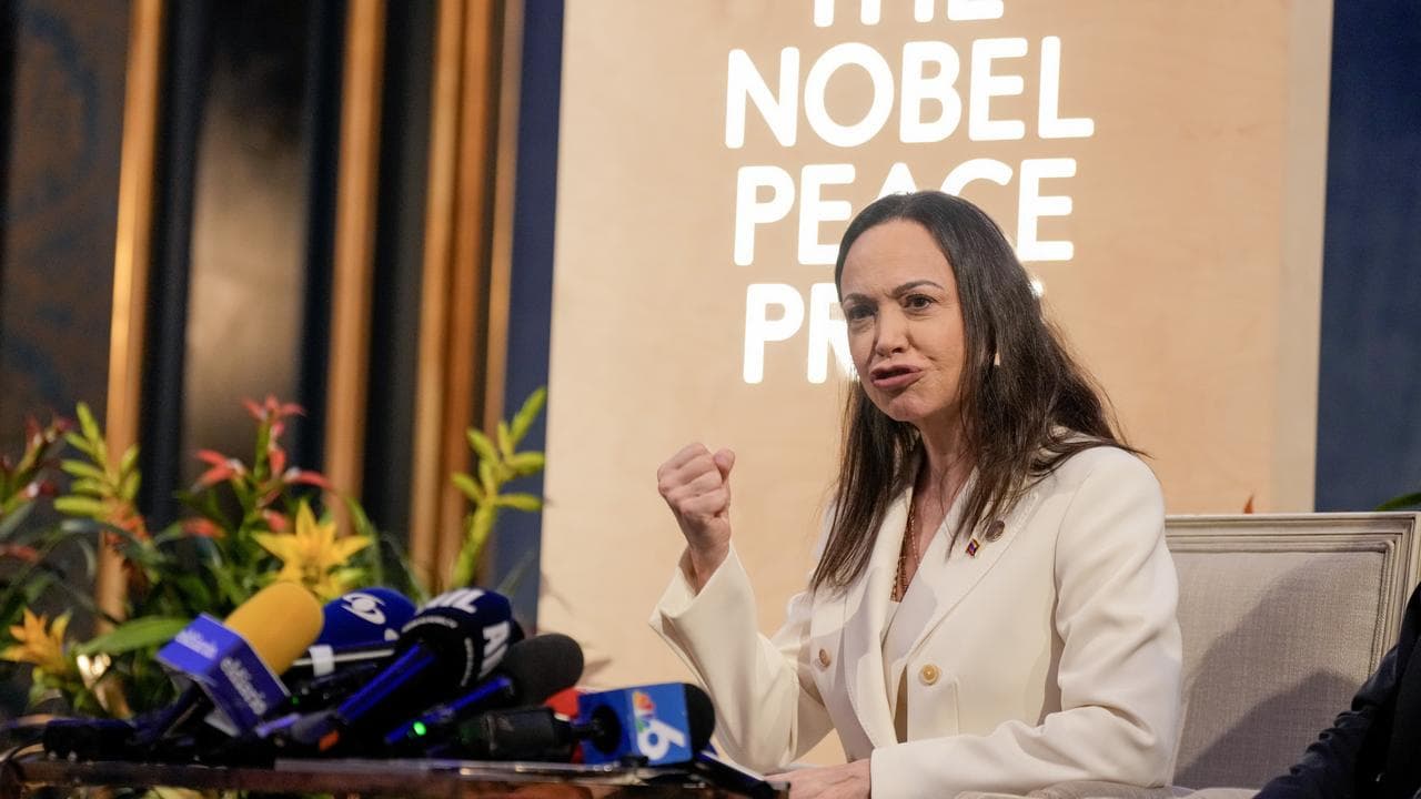 Maria Corina Machado arrives in Norway