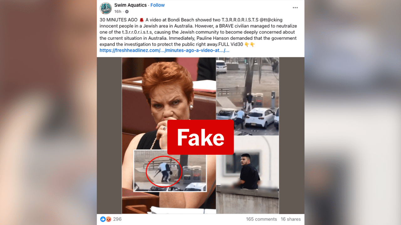 A screenshot of a Facebook post.