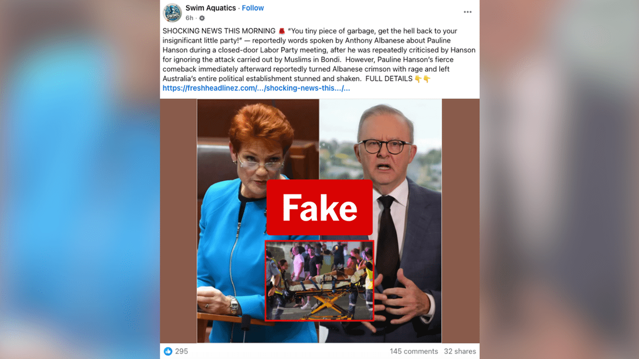 A screenshot of a Facebook post.