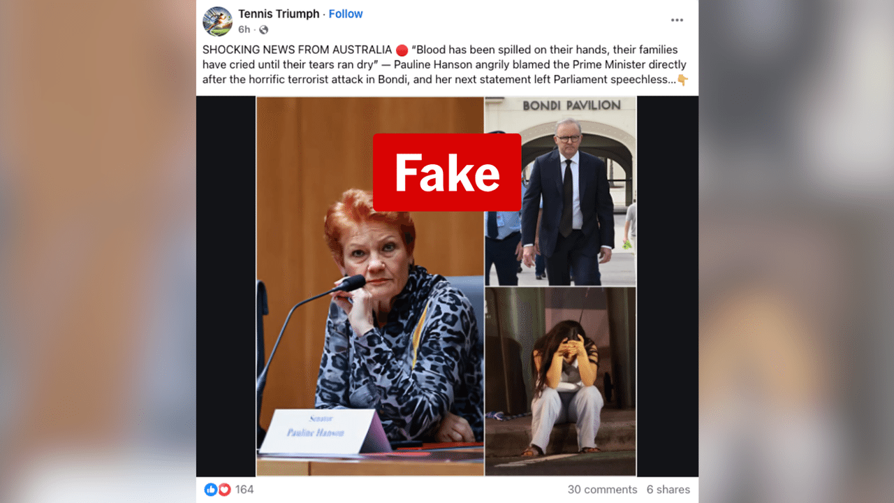 A screenshot of a Facebook post.