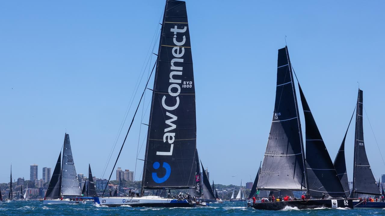 The start of the Sydney to Hobart.