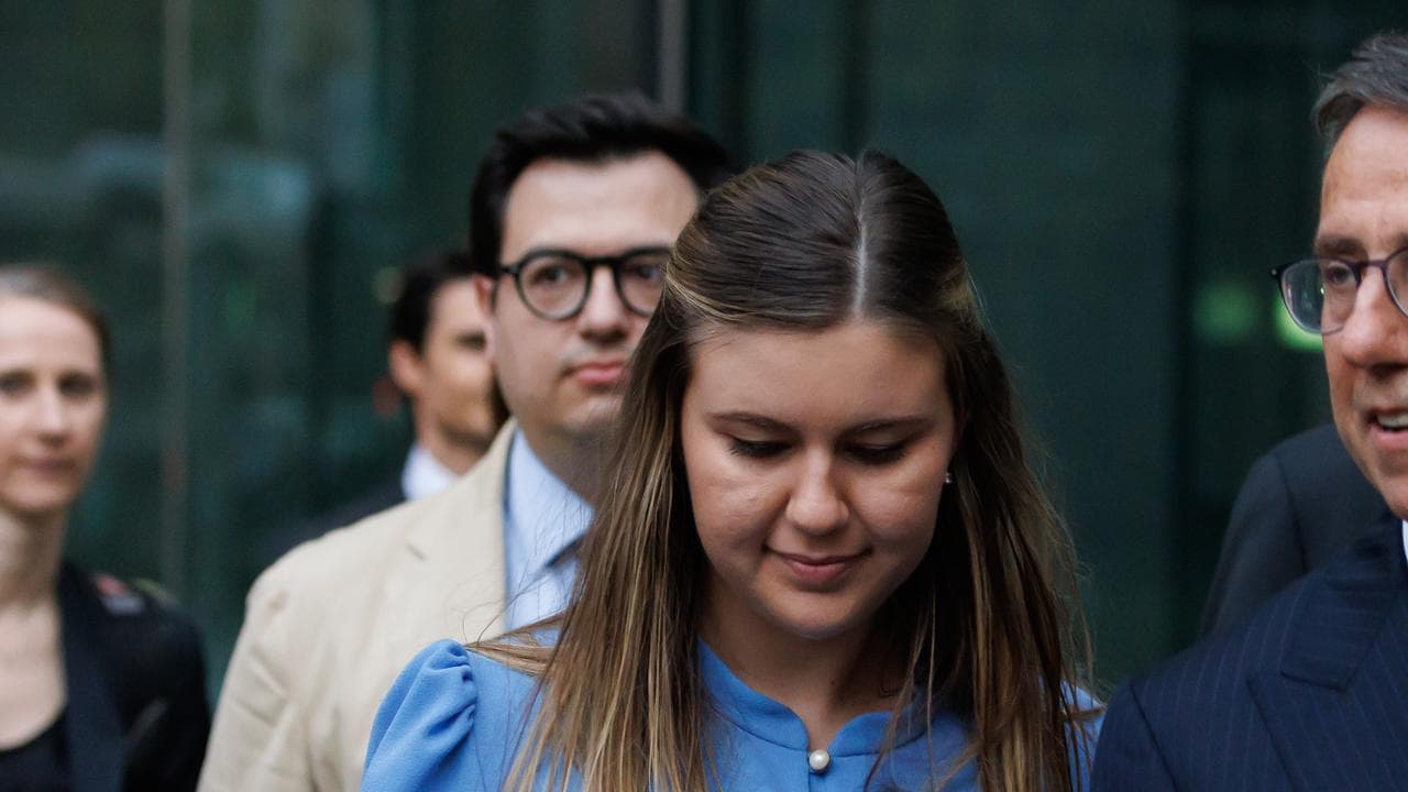 Brittany Higgins and David Sharaz (file)