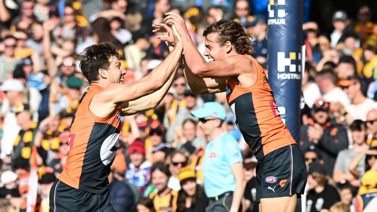 GWS captain Toby Greene and young gun Aaron Cadman