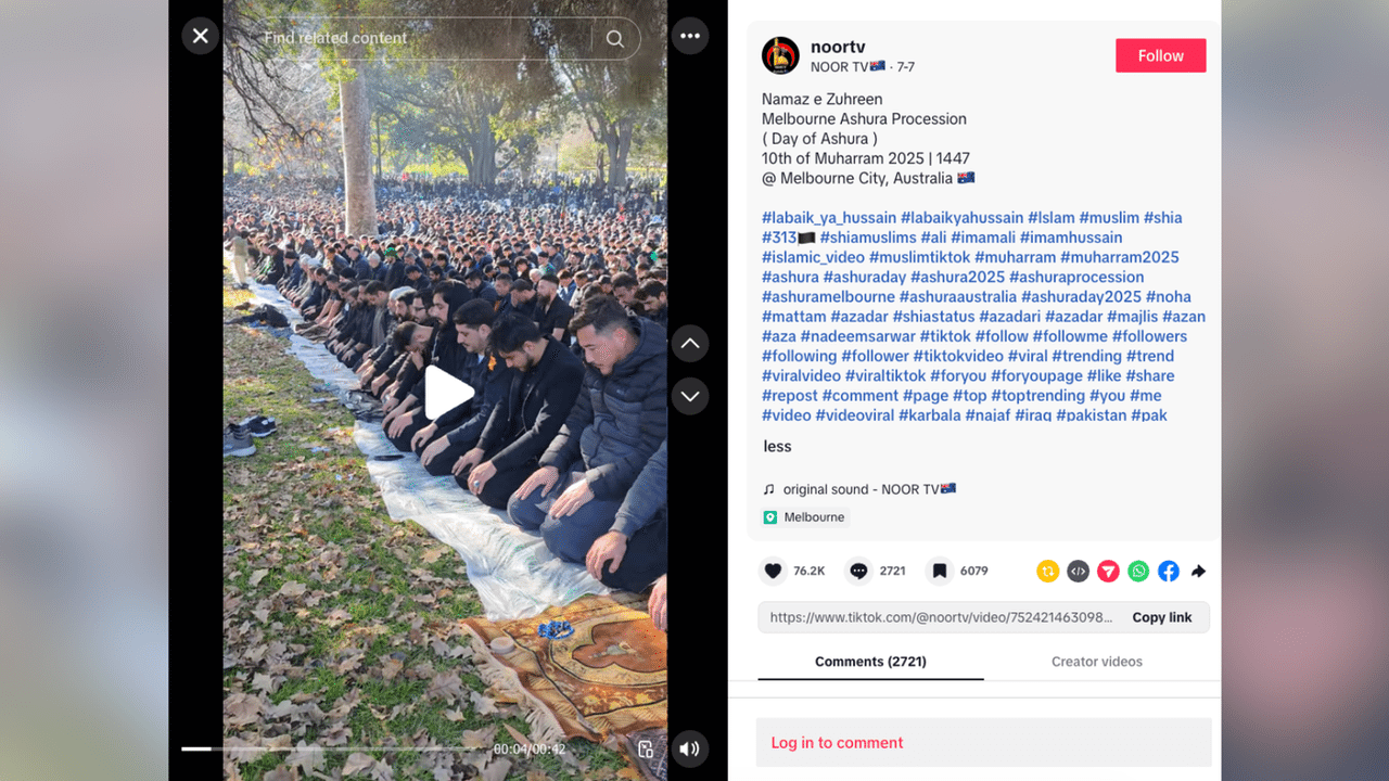 A screenshot of a TikTok post.