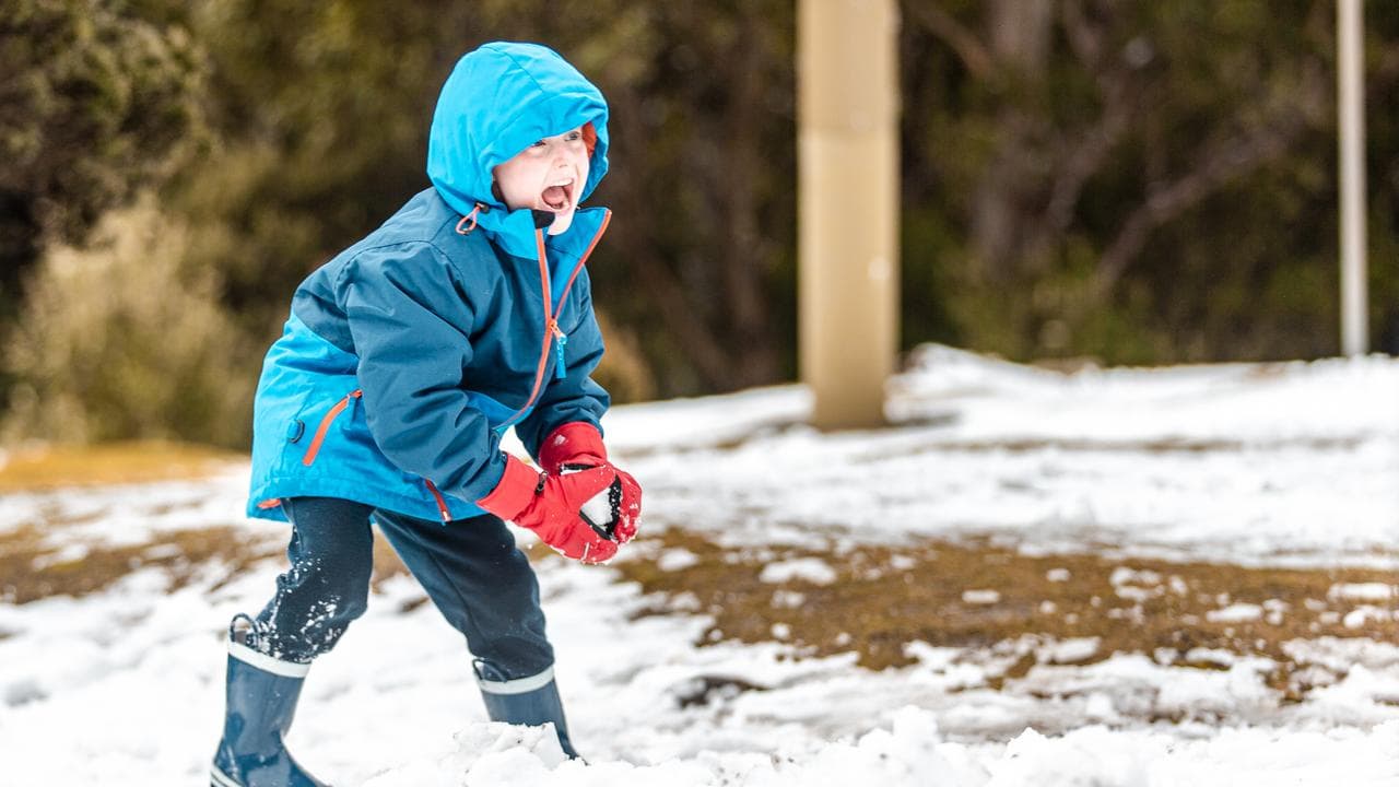 Child plays at Mt Wellington
