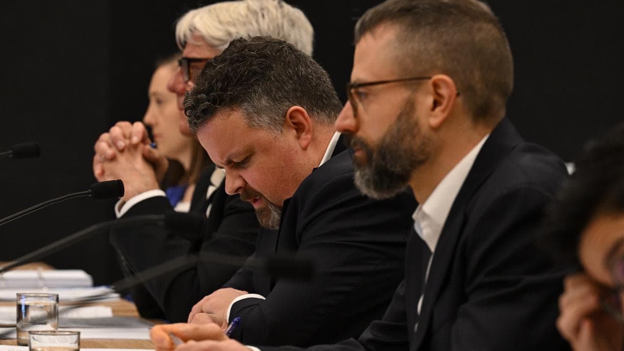 James Cullen (centre), Chief of Staff, to Premier Chris Minns