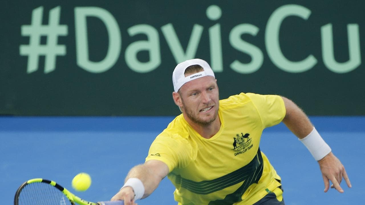 Sam Groth at the Davis Cup