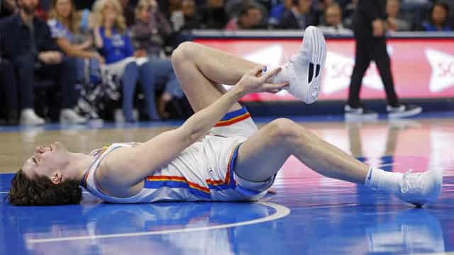 Giddey injured in Thunder's NBA win over LA Clippers