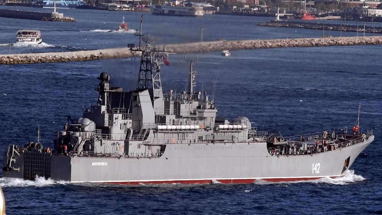 Russian warship in Crimea 'damaged' in Ukrainian attack