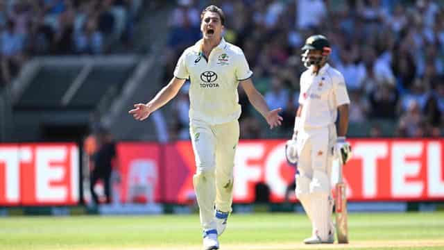 Cummins' 'dream ball' puts Australia in box seat at MCG