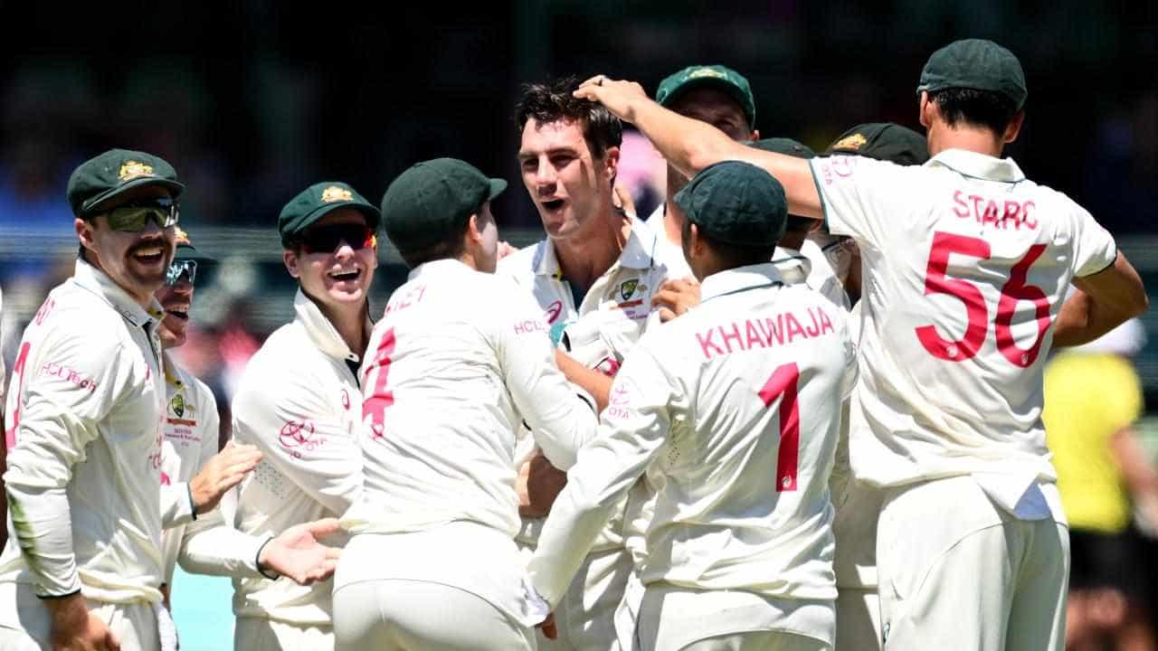 Skipper Cummins claims five, Pakistan fight back late