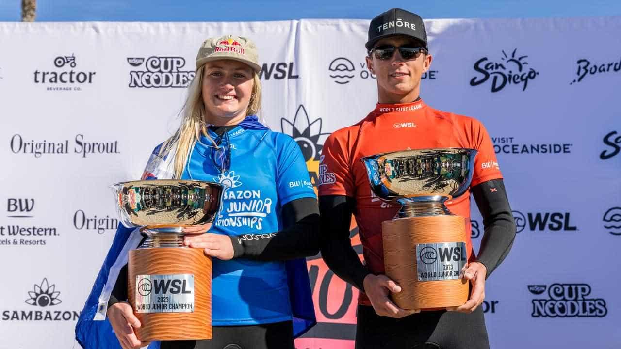 Aussie teenager surfs her way to world junior title