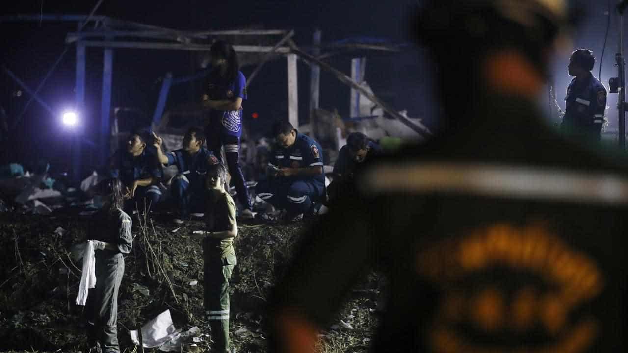 At least 20 dead in Thailand fireworks factory blast