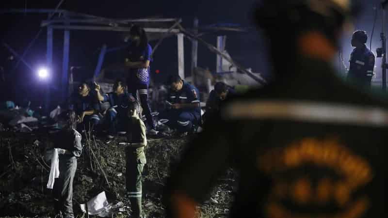 At least 20 dead in Thailand fireworks factory blast